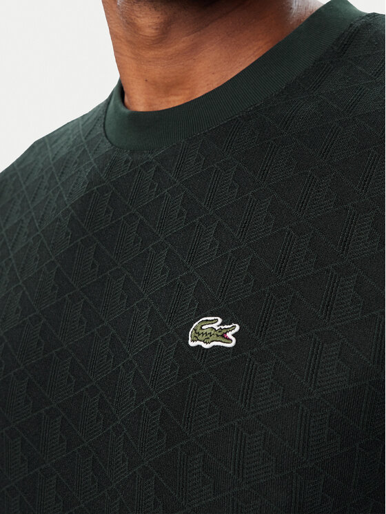 Lacoste Lacoste Camiseta TH1197 Verde oscuro Regular Fit