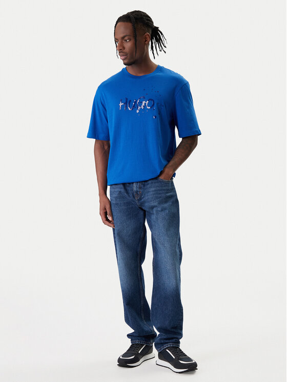 HUGO HUGO Camiseta Nierofix 50554369 Azul Regular Fit