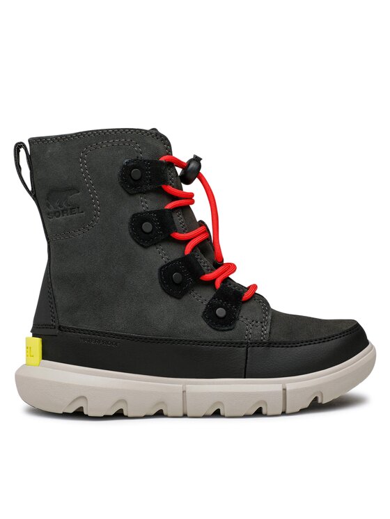 Sorel Cizme de zăpadă Sorel Youth Sorel Explorer Lace Wp NY4897-093 Negru