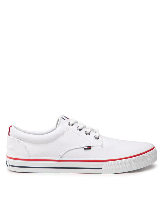 Tommy Jeans Tenisówki Tommy Jeans Textile Sneaker EM0EM00001 Biały