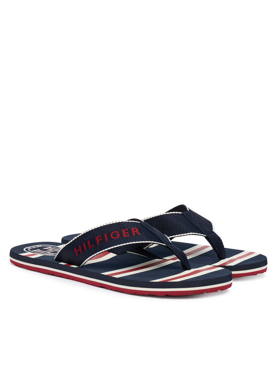 Tommy Hilfiger Flip flop Tommy Hilfiger Stripes Beach Sandal FM0FM06003 Bleumarin