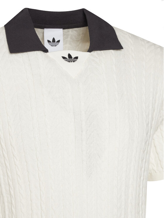 adidas adidas Polo KR9765 Blanco Loose Fit