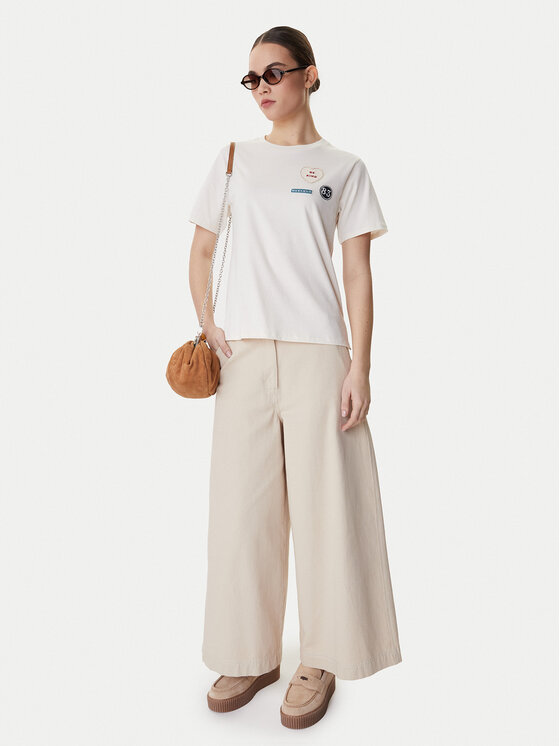 Weekend Max Mara Weekend Max Mara Camiseta West 2615971041 Écru Regular Fit