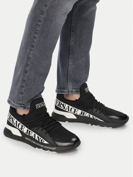Versace Jeans Couture Снікерcи Versace Jeans Couture 80YA3SA3 Чорний