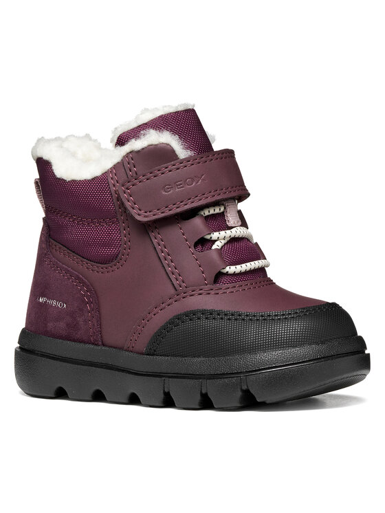 Geox Cizme de zăpadă Geox B Willaboom Girl B Abx B665AB 0ME22 C7016 S Vișiniu