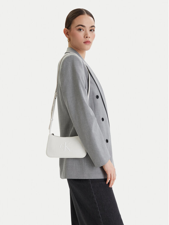 Calvin Klein Torebka Calvin Klein Bold Ck Mini Bag LV04F1125G Biały