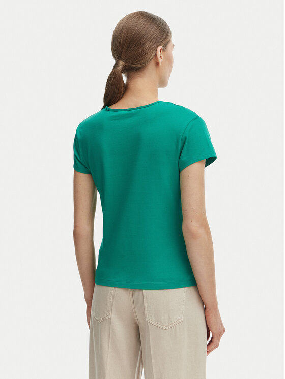 Tommy Hilfiger Tommy Hilfiger Camiseta WW0WW48710 Verde Slim Fit