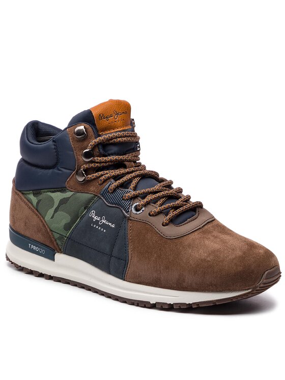 Sneakers Pepe Jeans Tinker Pro-Boot PMS30490 Maro | Epantofi.ro
