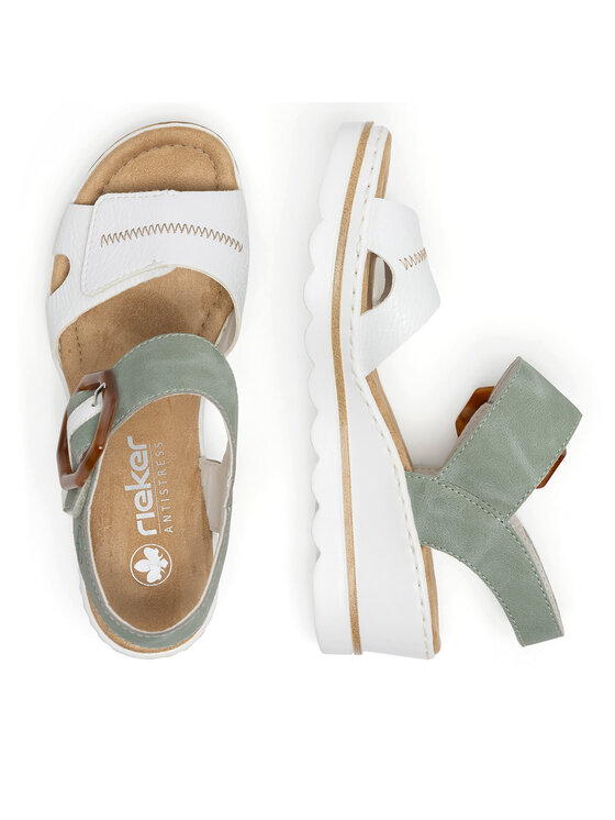Rieker Sandali Rieker 67476-81 Zelena