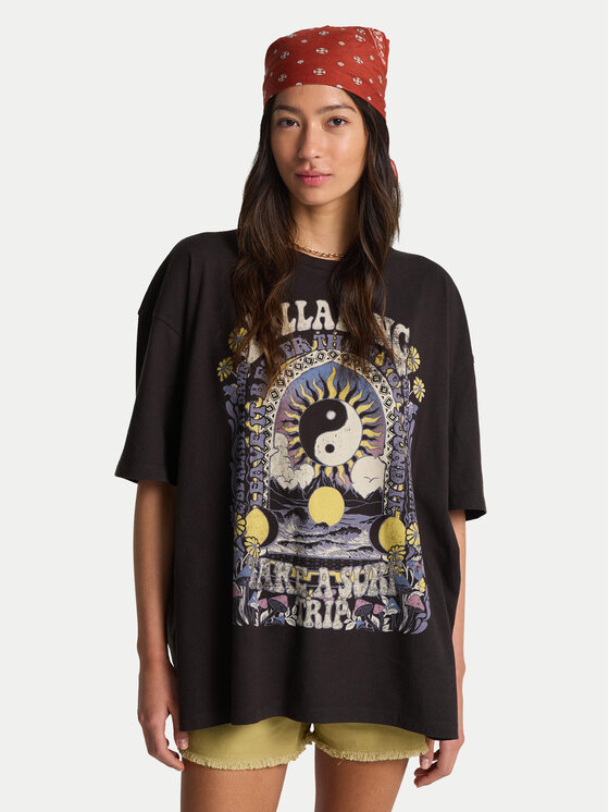 Billabong Billabong Camiseta Surf Trip EBJZT00593 Negro Loose Fit