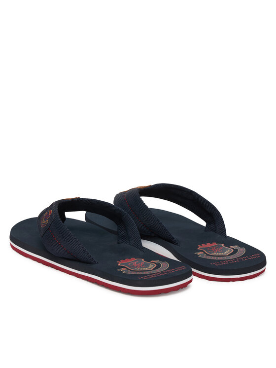 Tommy Hilfiger Chancletas Tommy Hilfiger Patch Hilfiger Beach Sandal FM0FM05804 Azul marino