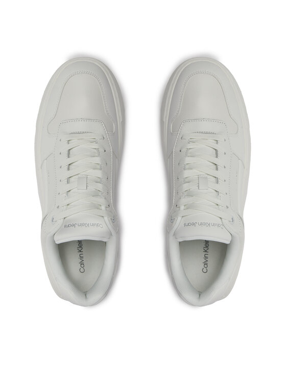 Calvin Klein Jeans Snīkeri Calvin Klein Jeans Chunky Cupsole Low Lth In Sat YM0YM00873 Balts