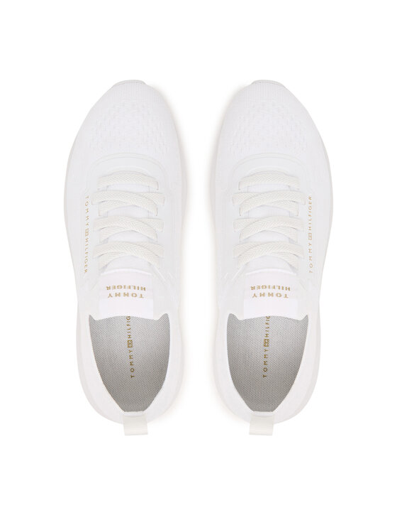 Tommy Hilfiger Sneakers Tommy Hilfiger Knit Extralight Runner FW0FW09112 Alb