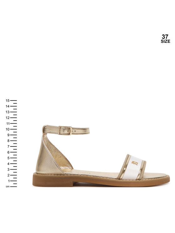 Tommy Hilfiger Sandały Tommy Hilfiger T4A2-34431-0517 D Złoty