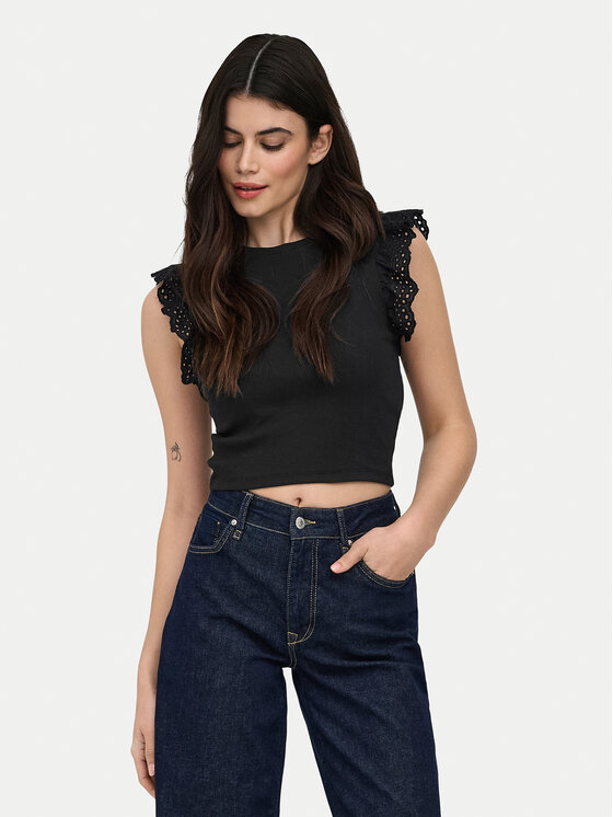 ONLY ONLY Top Mathilda 15308890 Negro Regular Fit