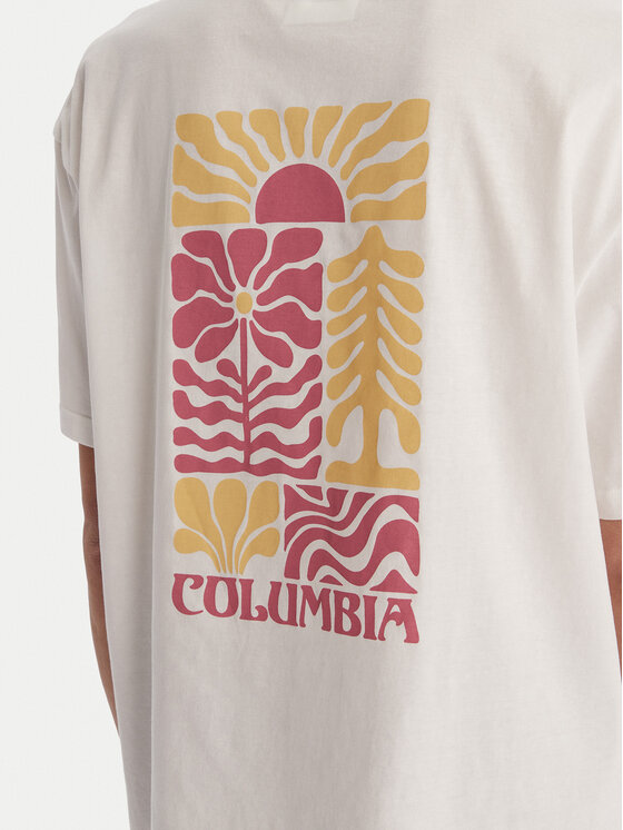 Columbia Columbia Camiseta Rolling Bend™ 2120031 Blanco Oversize