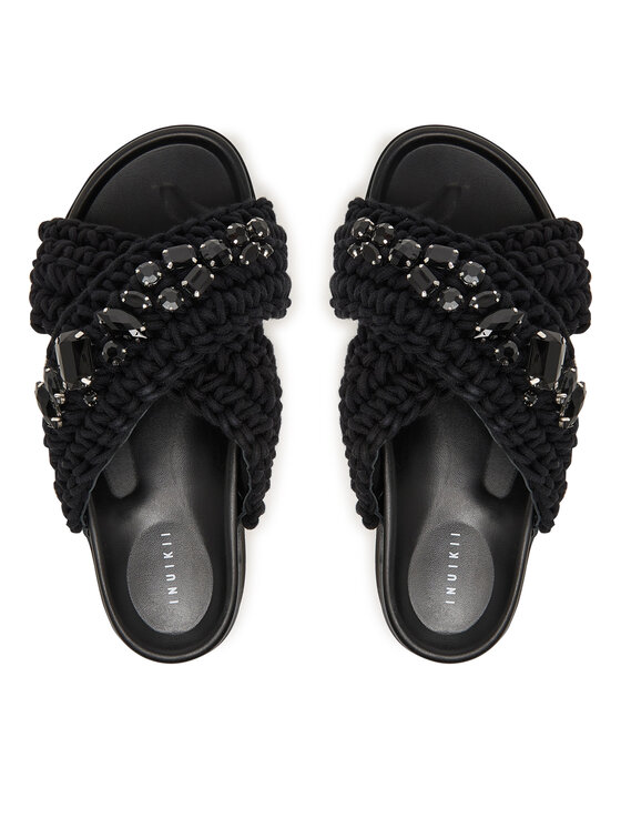 Inuikii Шльопанці Inuikii Woven Stones Platform 1004.005.0043 Чорний