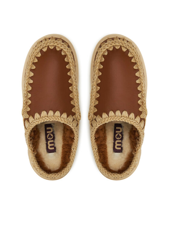 Mou Naminės šlepetės Mou Eskimo Bold Clog FW411010B Ruda