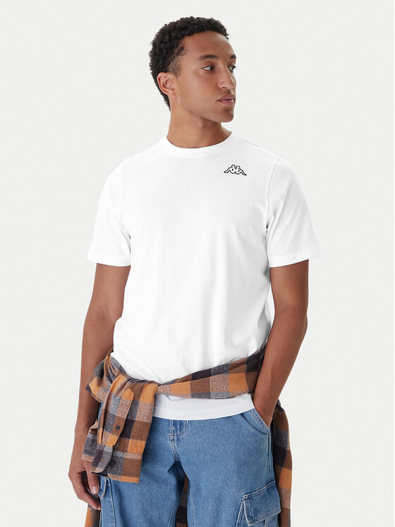 Kappa Kappa Conjunto de camisetas Logo Sylvo 322562W Blanco Regular Fit