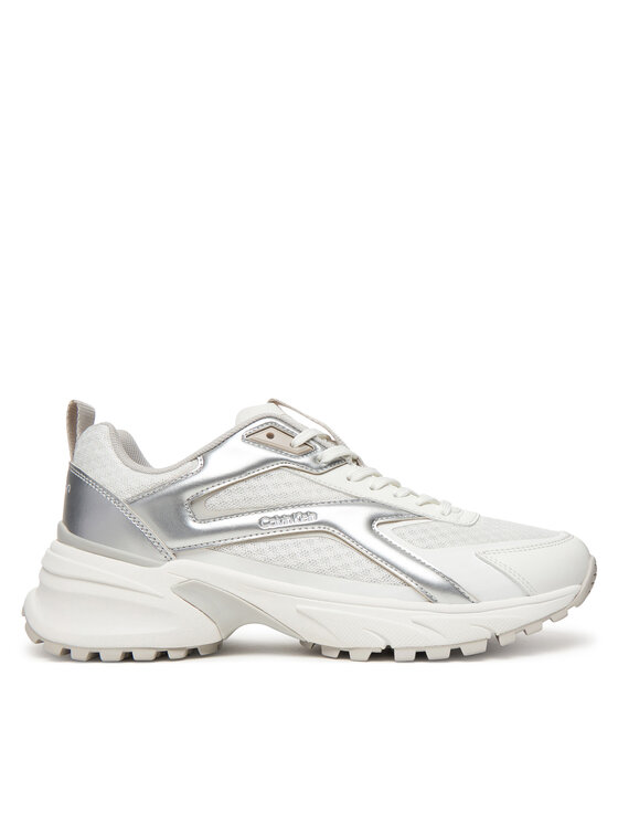 Calvin Klein Laisvalaikio batai Calvin Klein Hike Run Ckstripe Mesh Met HW0HW03140 Balta