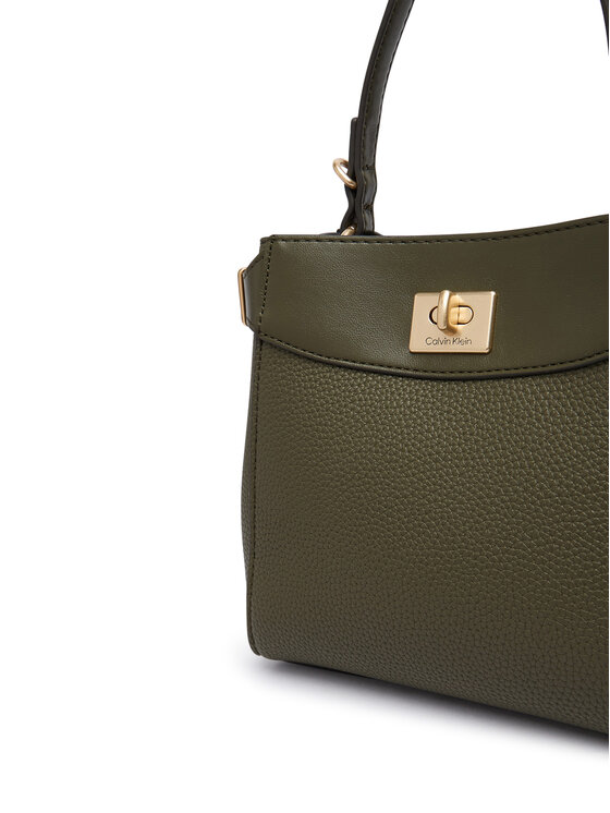 Calvin Klein Τσάντα Calvin Klein Mix Media Crossbody LV04F3885G Σκούρο πράσινο