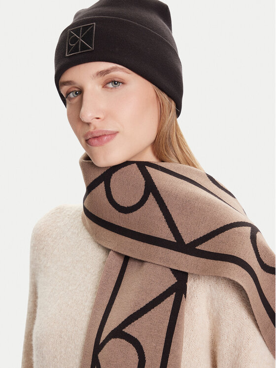 Calvin Klein Šalles un cepures komplekts Calvin Klein LV04D0007G Melns