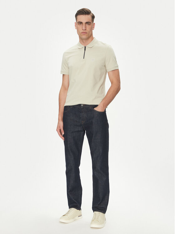 BOSS BOSS Поло Passerzip 50537507 Бежевий Slim Fit