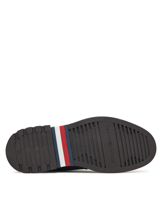 Tommy Hilfiger Poltopánky Tommy Hilfiger Corporate Casual Sde Deck Shoe FM0FM05980 Zelená