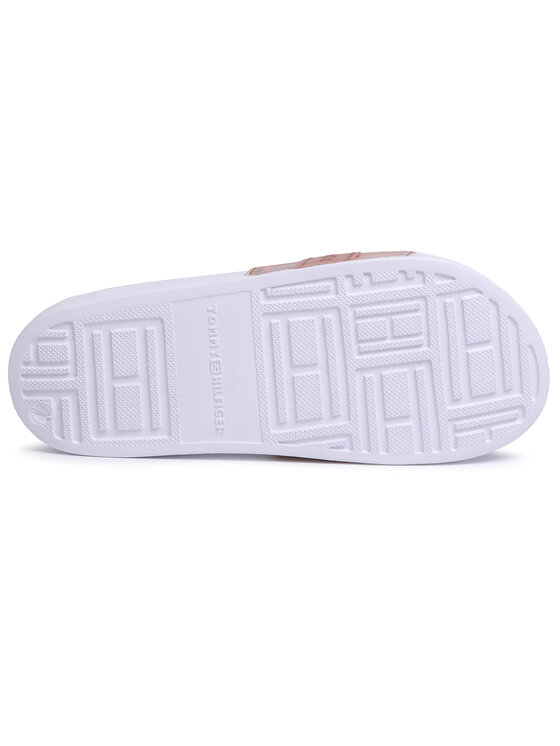 Tommy Hilfiger Šlepetės Tommy Hilfiger Glitter Pool Slide FW0FW04811 Rožinė