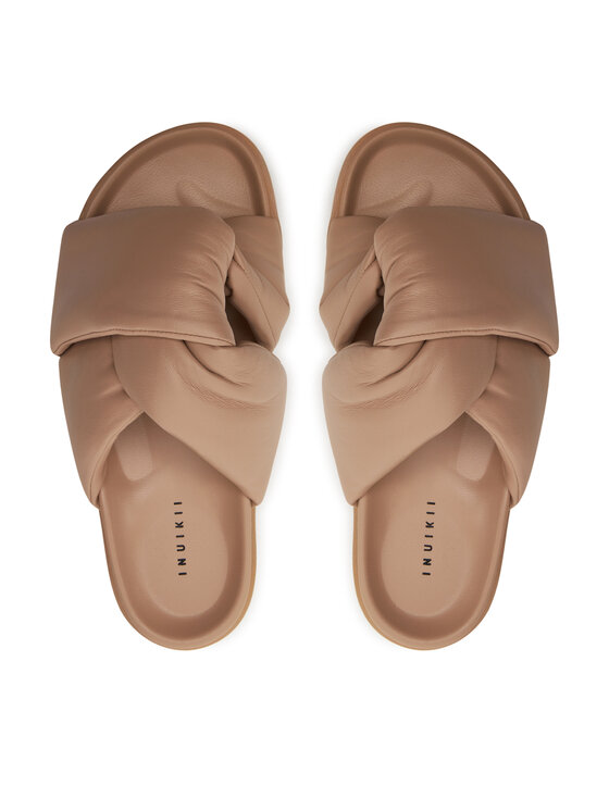 Inuikii Шльопанці Inuikii Soft Crossed 70104-140 Бежевий
