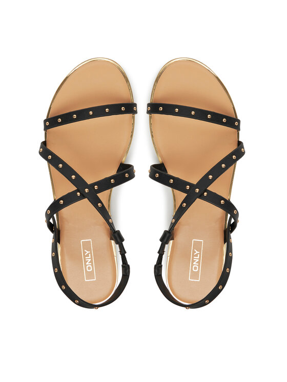 ONLY Shoes Босоніжки ONLY Shoes Onlmari-4 Pu Studs 15342339 Чорний