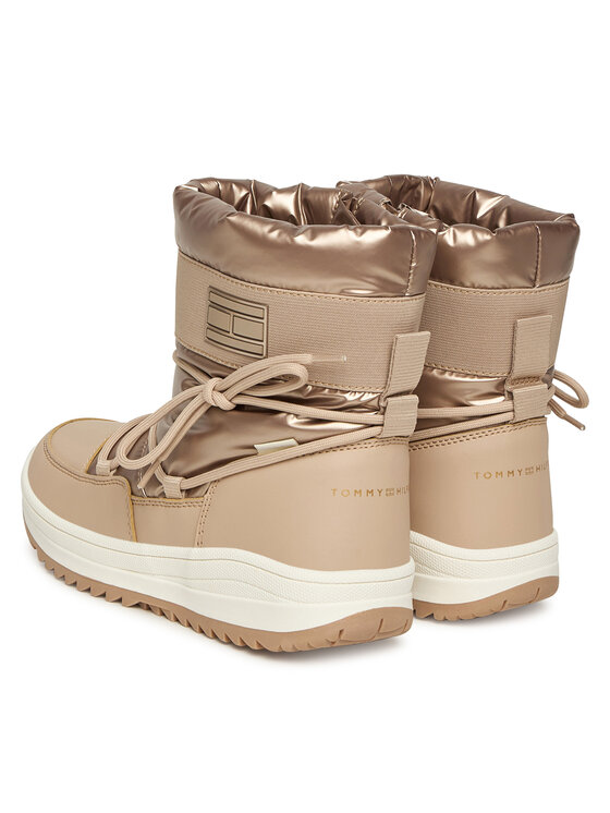 Tommy Hilfiger Snehule Tommy Hilfiger Snow Boot T3A5-34052-1474 D Béžová