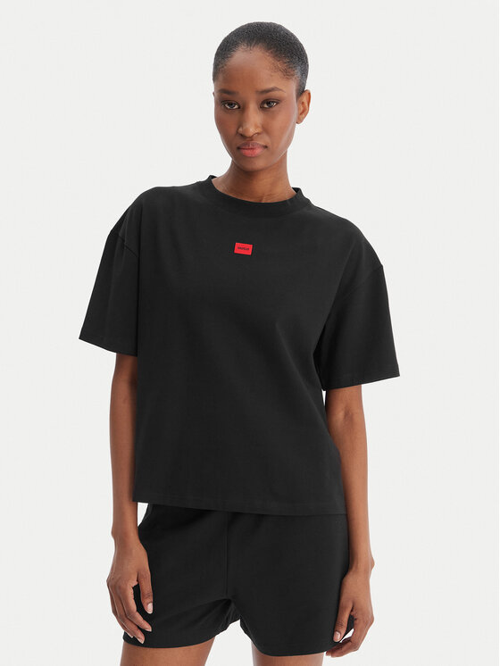 HUGO HUGO Camiseta Signature 50556807 Negro Regular Fit
