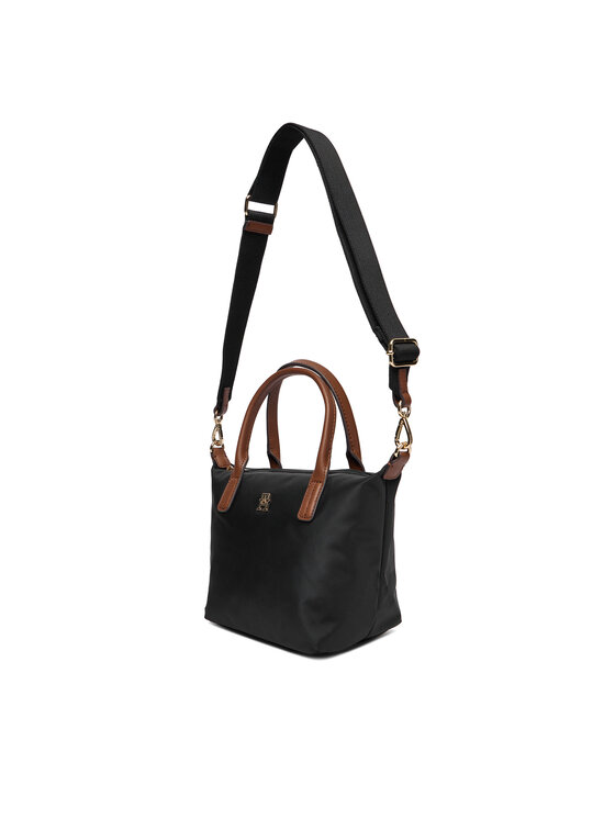 Tommy Hilfiger Torebka Tommy Hilfiger Popette Mini Tote AW0AW17709 Czarny
