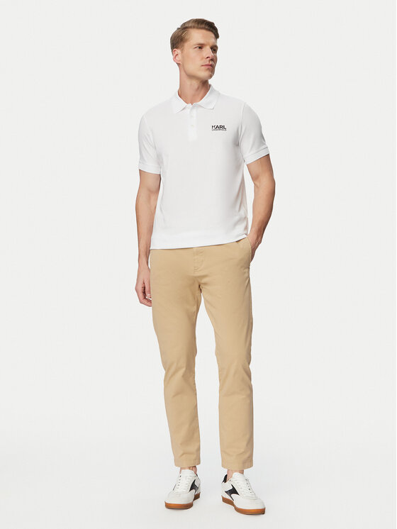 KARL LAGERFELD KARL LAGERFELD Polo 745780 500235 Blanco Regular Fit