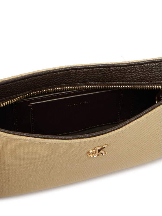 Calvin Klein Torebka Calvin Klein Ck Canvas Small Shoulder Bag LV04F3347G Beżowy