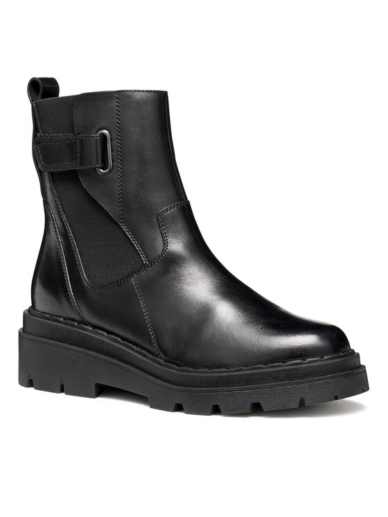 Geox Īsie zābaki Geox D Felleny D56XEC 00043 C9999 Melns