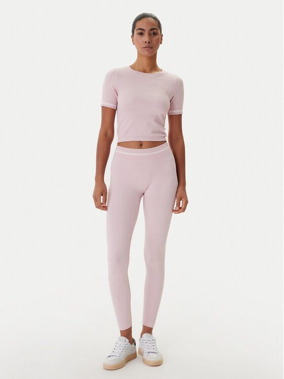 Guess Guess Camiseta V6RP02 Z4692 Rosa Slim Fit