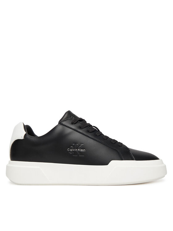 Calvin Klein Sneakersy Calvin Klein Chunky Cupsole Laceup Lth YM0YM01344 Čierna