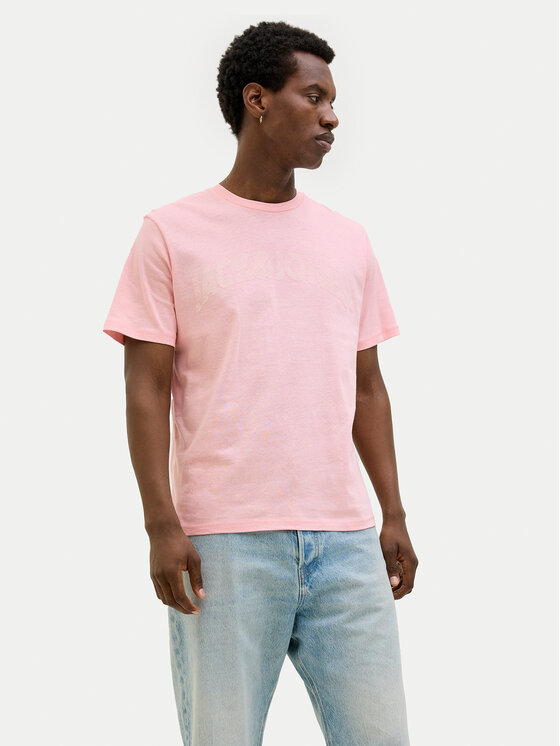 Jack & Jones Jack & Jones Футболка Almeria 12276962 Рожевий Regular Fit