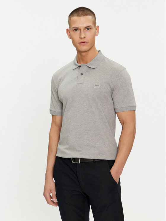 BOSS Boss Polo marškinėliai Passenger 50507803 Pilka Slim Fit