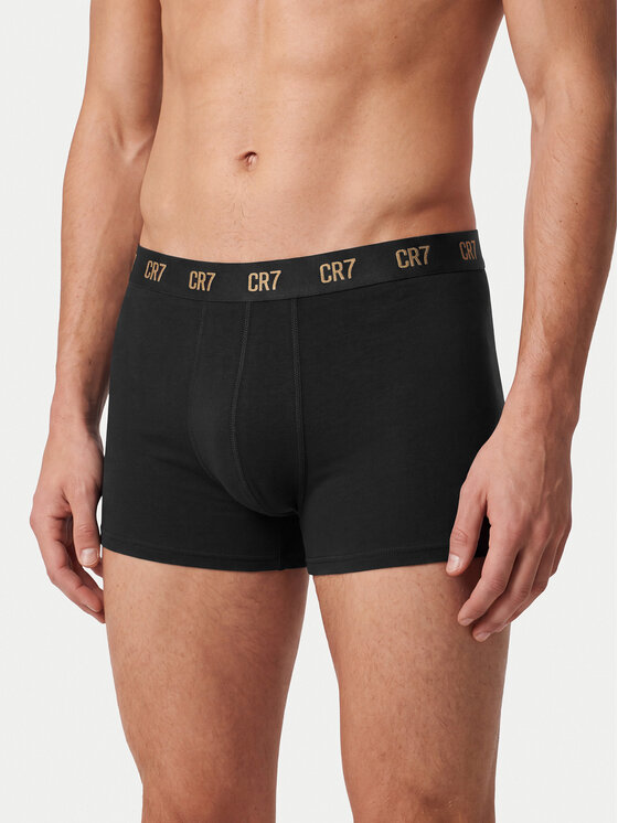 Cristiano Ronaldo CR7 Cristiano Ronaldo CR7 Conjunto de calzoncillos boxer 8125-49 Negro