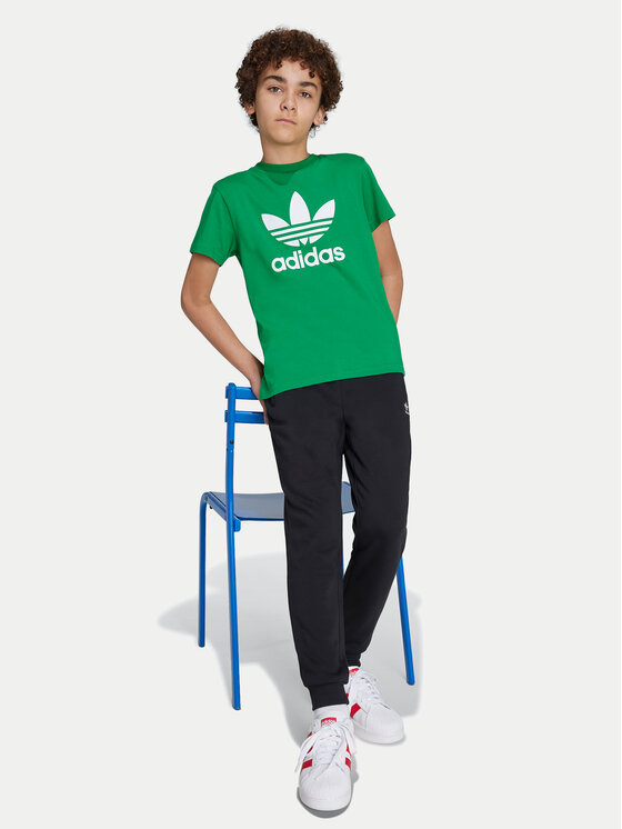 adidas adidas T-shirt Trefoil IY4003 Zelena Regular Fit