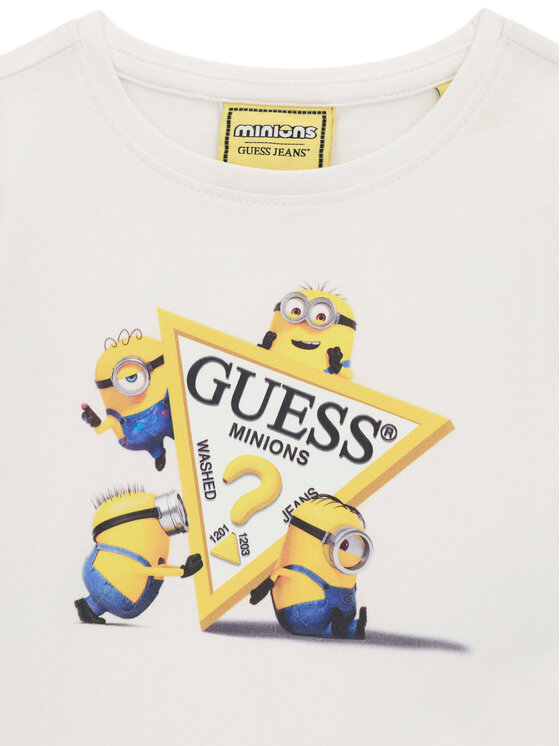 Guess Jeans Guess Jeans Camiseta K6YI28 K6650 Blanco Regular Fit