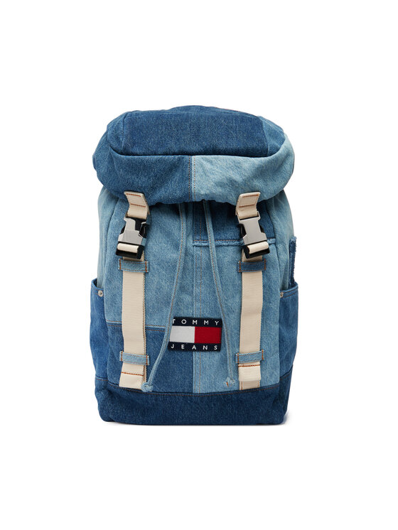 Tommy Jeans Plecak Tommy Jeans Tjm Denim Patchwork Backpack AM0AM14268 Niebieski