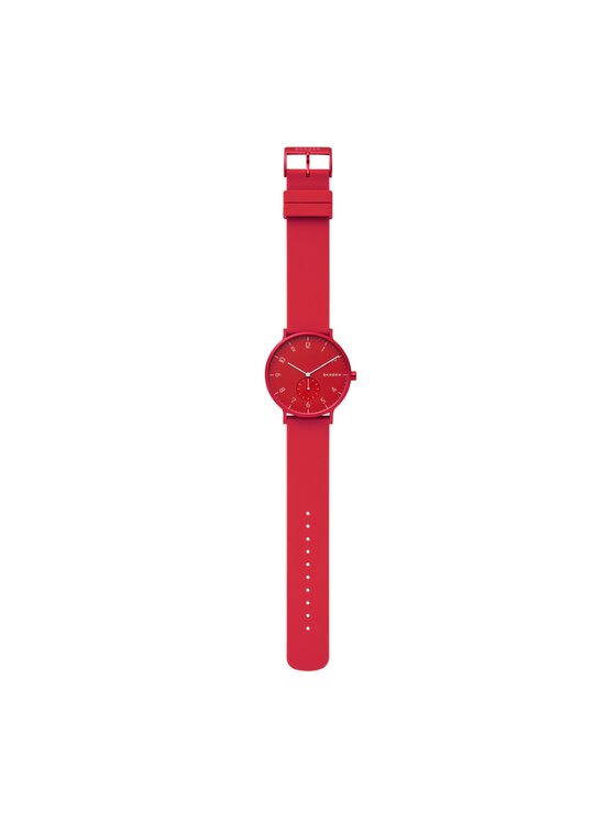 Skagen Hodinky Skagen Aaren Kulor SKW6512 Červená