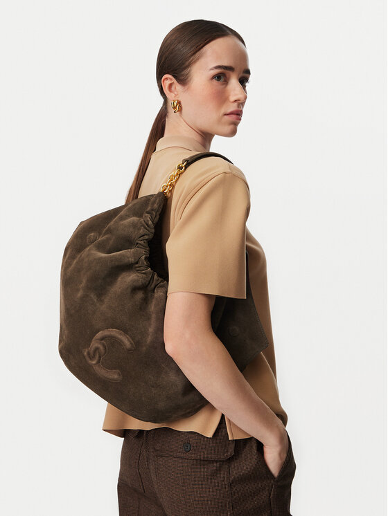 Coccinelle Torebka Coccinelle V5G Coccinellesmash Suede Bim E1 V5G 11 02 01 Khaki