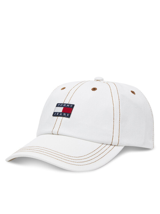 Tommy Jeans Șapcă Tommy Jeans Heritage AW0AW17572 Crem
