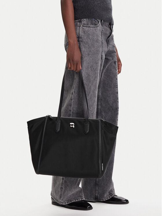 KARL LAGERFELD Kabelka KARL LAGERFELD A3W30117 Čierna