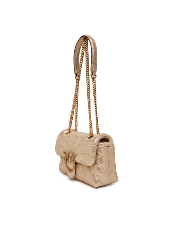 PINKO Torbica PINKO Love Puff Mini Cl PE 25 PLTT 100039 A27F Zlatna